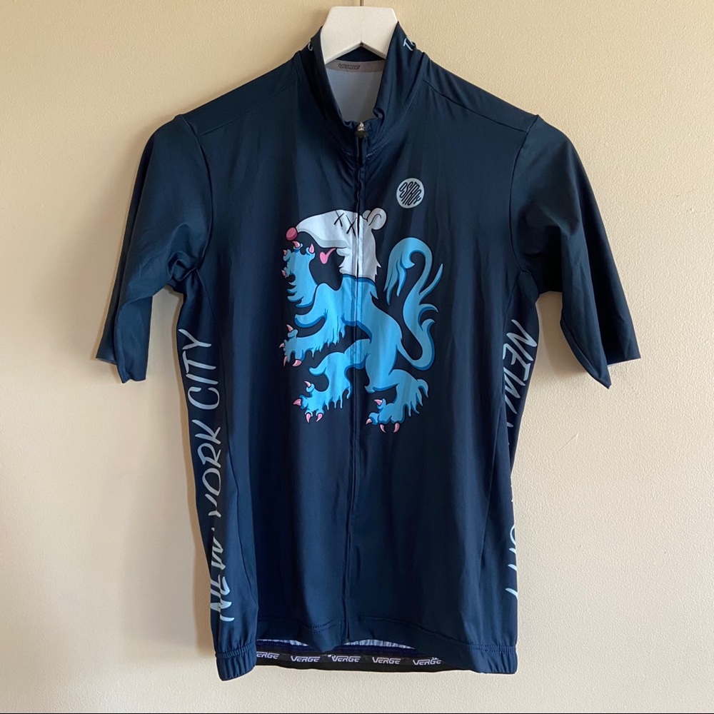 OSTROY Men’s Fitted Cycling Jersey Rat Lion Size L